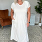 Modern Maritime Shift Maxi Dress