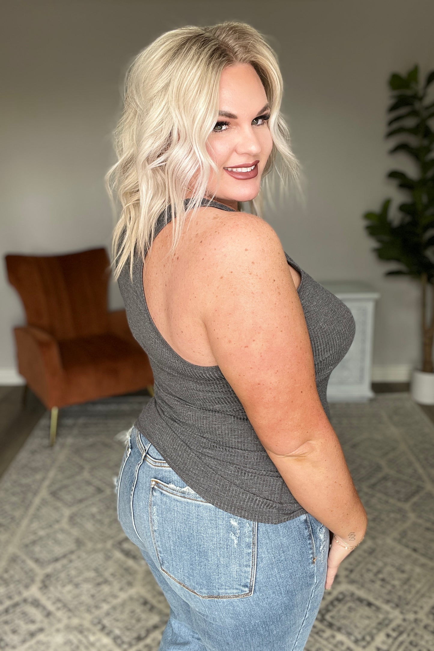 Everybody's Favorite Racerback Tank in Charcoal