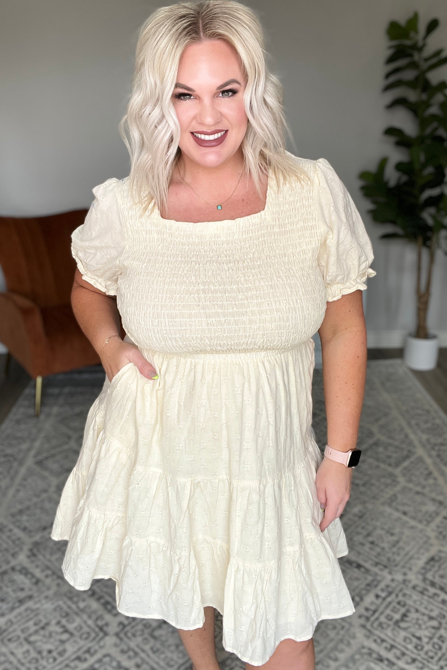 Cute Situation Square Neck Dress