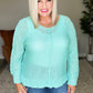 Relax With Me Knit Top in Aqua