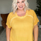 New Edition Mineral Wash T Shirt Yellow