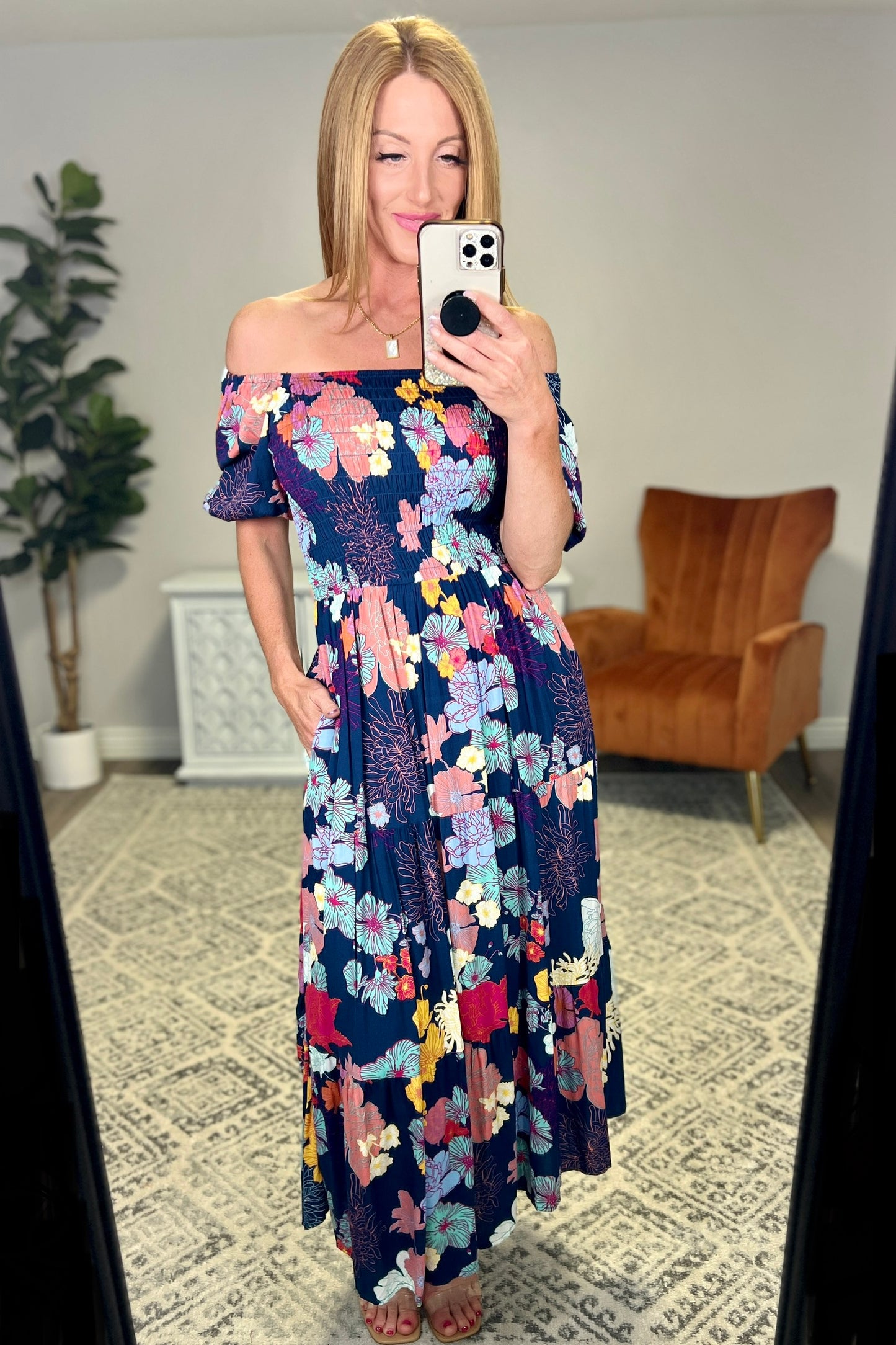 Farmer's Market Floral Maxi Dress