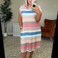 Simple Moments Striped T Shirt Dress