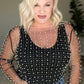 Pearl Diver Layering Top in Black