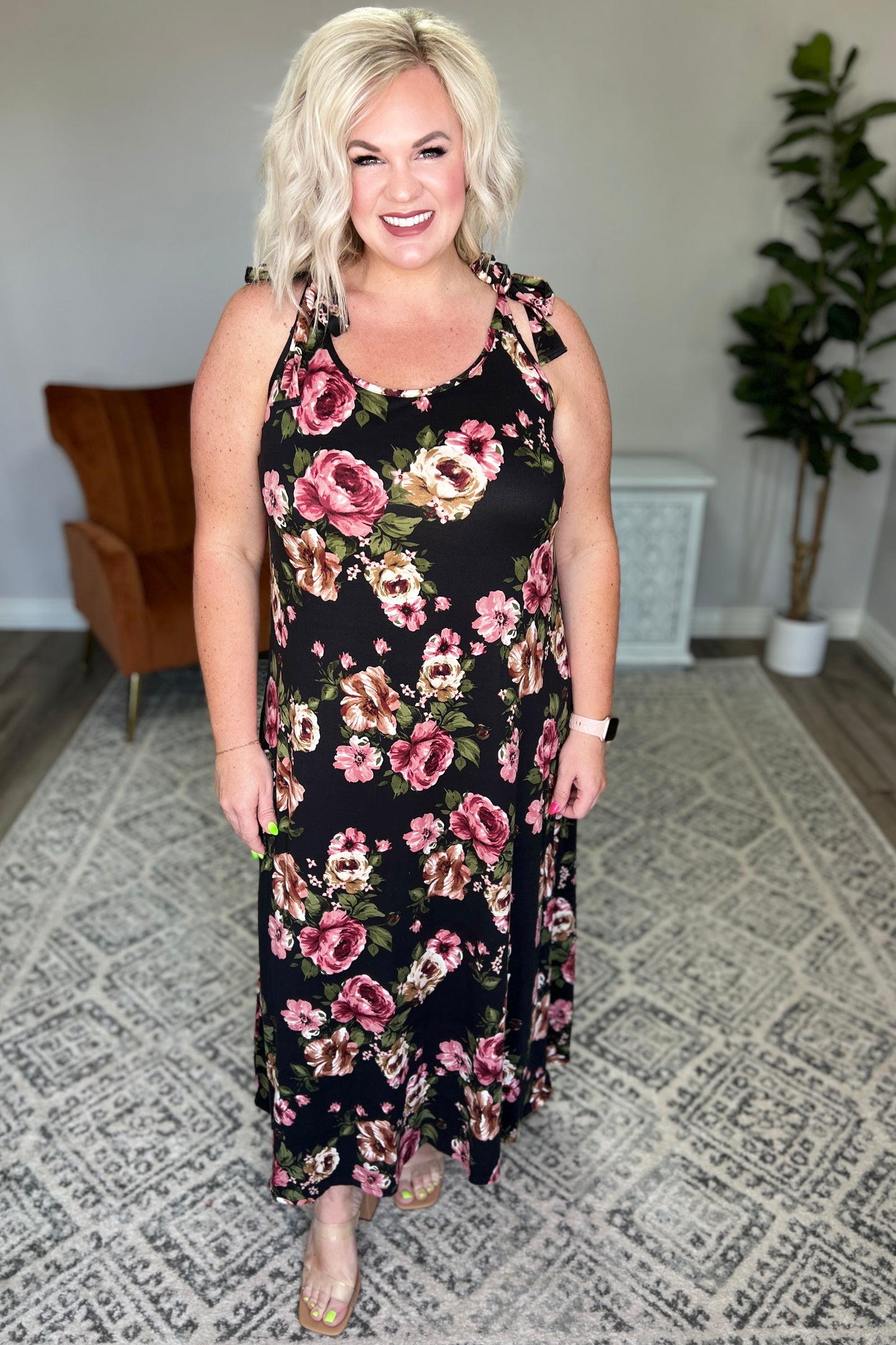 Fortuitous in Floral Maxi Dress