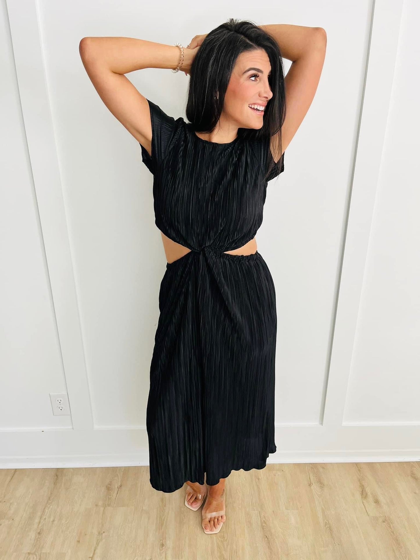 Pocket Full of Sunshine Plisse Maxi Dress