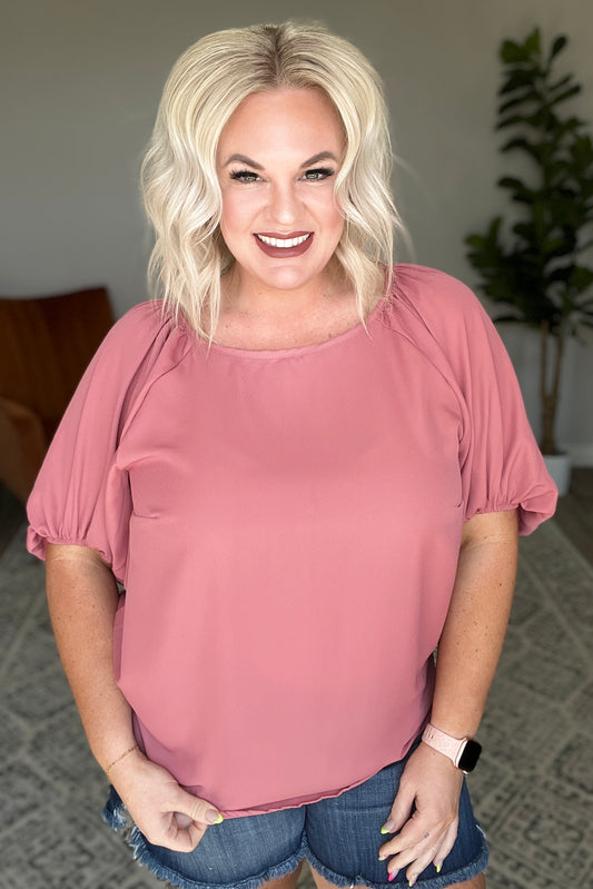 Audrey Top In Dusty Rose