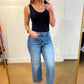 Judy Blue High Rise Vintage Wide Leg Crop Jeans