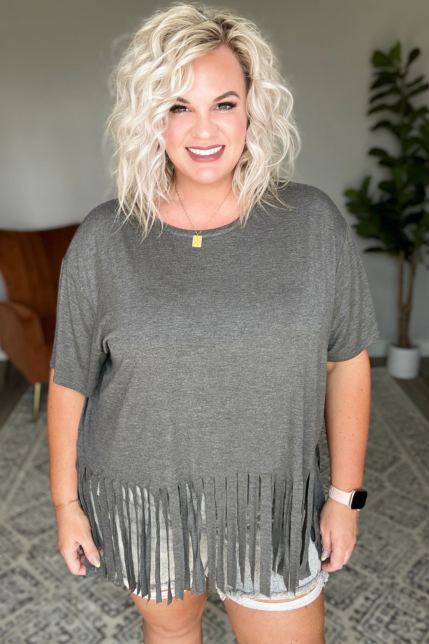 Blake Fringe Hem Top