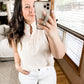 Feeling Fine Ruffle Detail Blouse