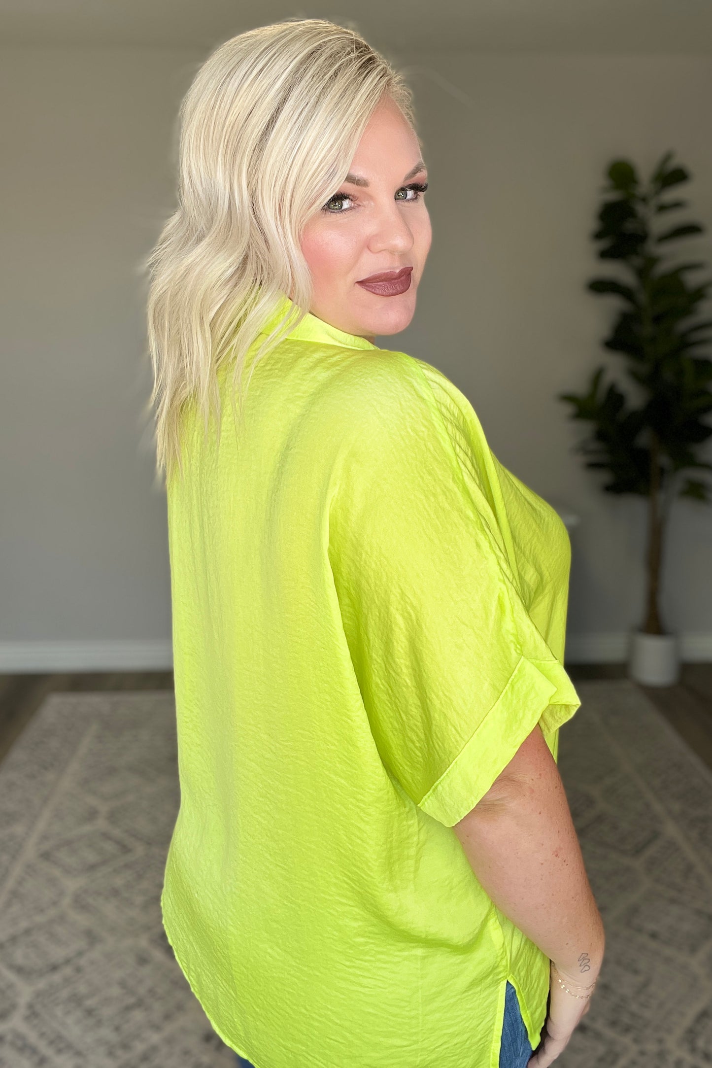 Bright Idea Button Down in Citrus