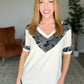Paisley Stripe in Cream & Mocha
