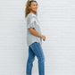 Break Away Top In Gray