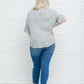Break Away Top In Gray