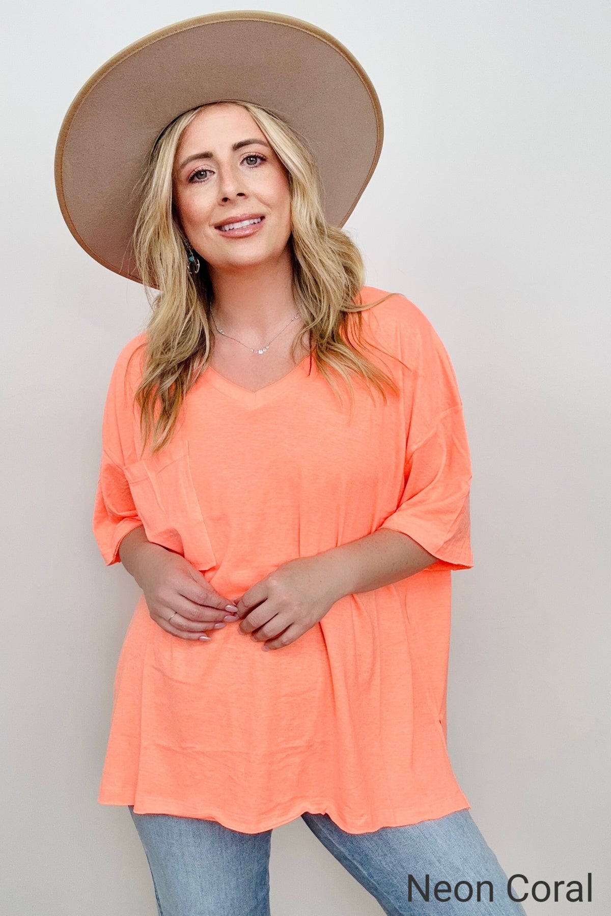 Oversized Raw Edge Boyfriend Tee