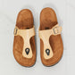 T-Strap Sandal in Sand