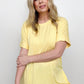 Cuffed Sleeve High-Low Hem Top