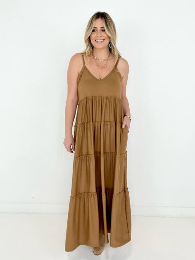 Romance At Sunset Tiered Maxi Dress - Multiple Colors
