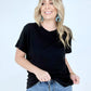 Solid Cotton Boyfriend Tee