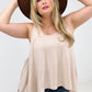 Boho Oversized Shark Bite Tank Top