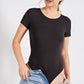 Rae Mode Solid Butter Boat Neckline Bodysuit