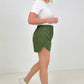 Windbreaker Smocked Running Shorts