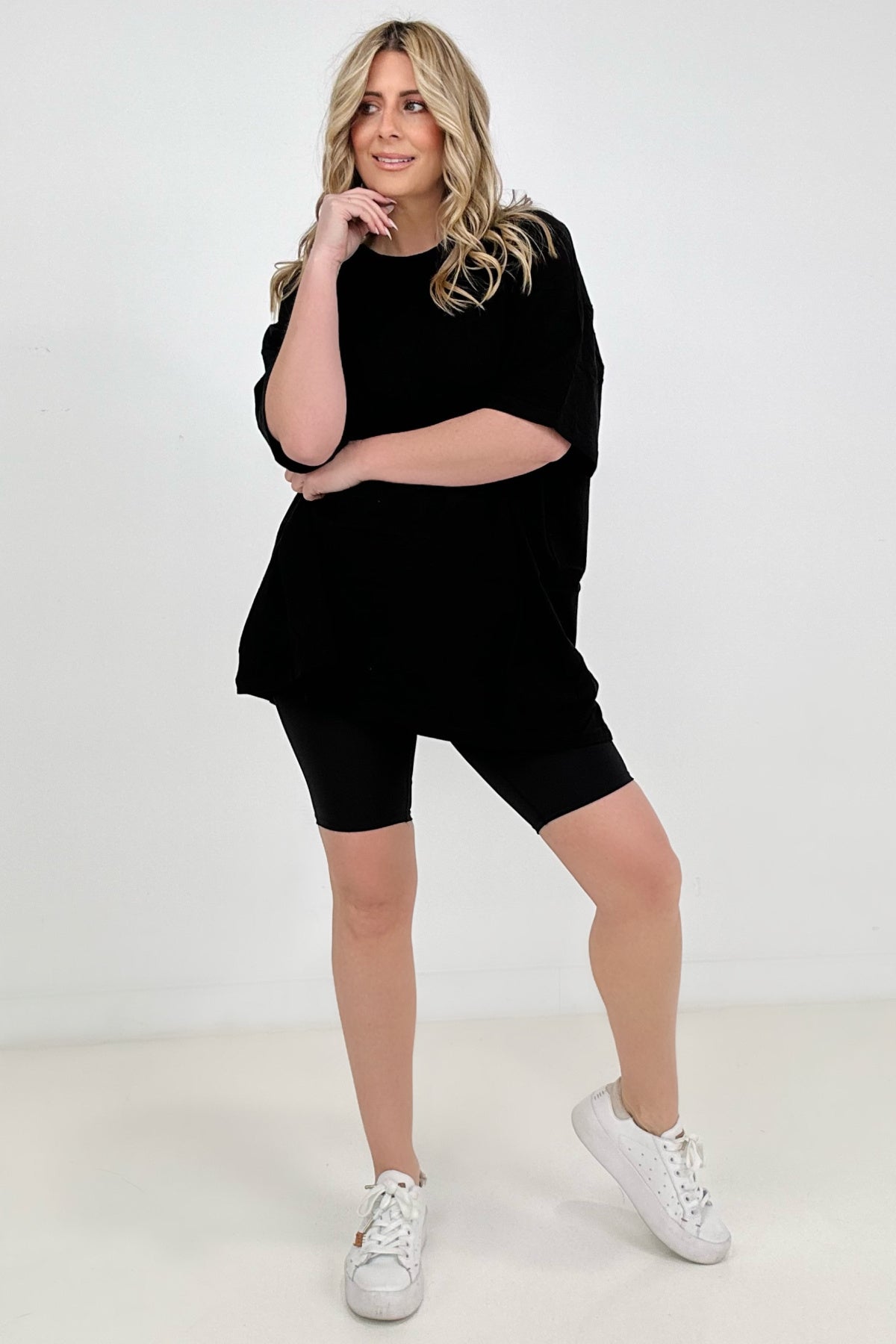Cotton Drop Shoulder Boyfriend Box Tee