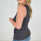 Door Buster Ribbed Button Snap Tank - Multiple Colors