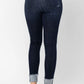 Judy Blue Mid-Rise Cuffed Skinny Long/Tall Jeans