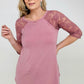 On The Go Lace Half Sleeve Top