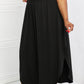 It's My Time Side Scoop Scrunch Skirt - Black
