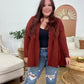 Peplum Raw Edge Shirt with Pockets
