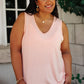 Angelina Tank in Soft Pink