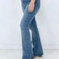 Judy Blue "Darla" Mid-Rise w/ Raw Hem Bootcut Jeans