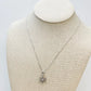 PREORDER: Cubic Zirconia Snowflake Pendant Necklace in White Gold