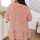 The Avalynn Heathered Cardigan in Crimson