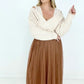 Zenana Mesh Pleated Maxi Skirt