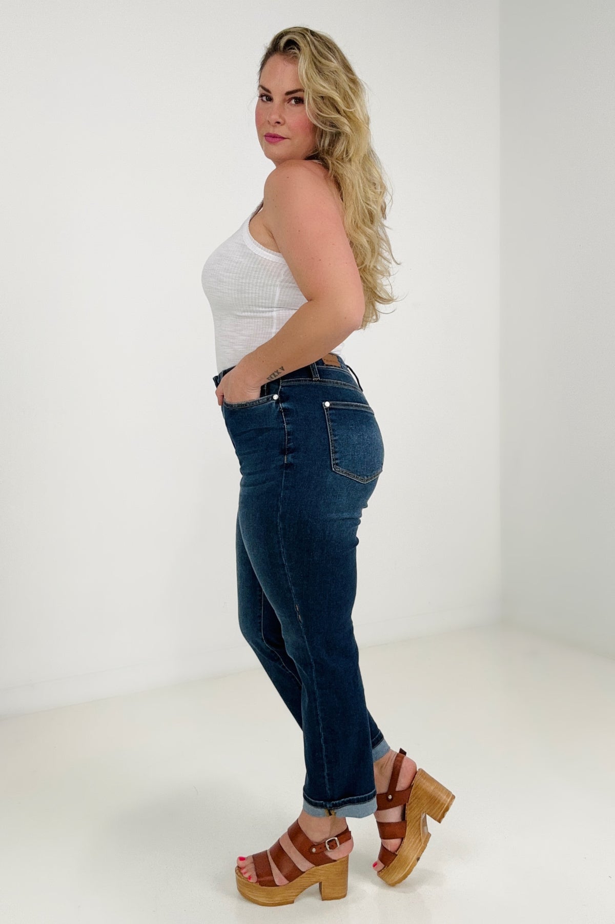 Judy Blue Cool Denim Boyfriend Jeans