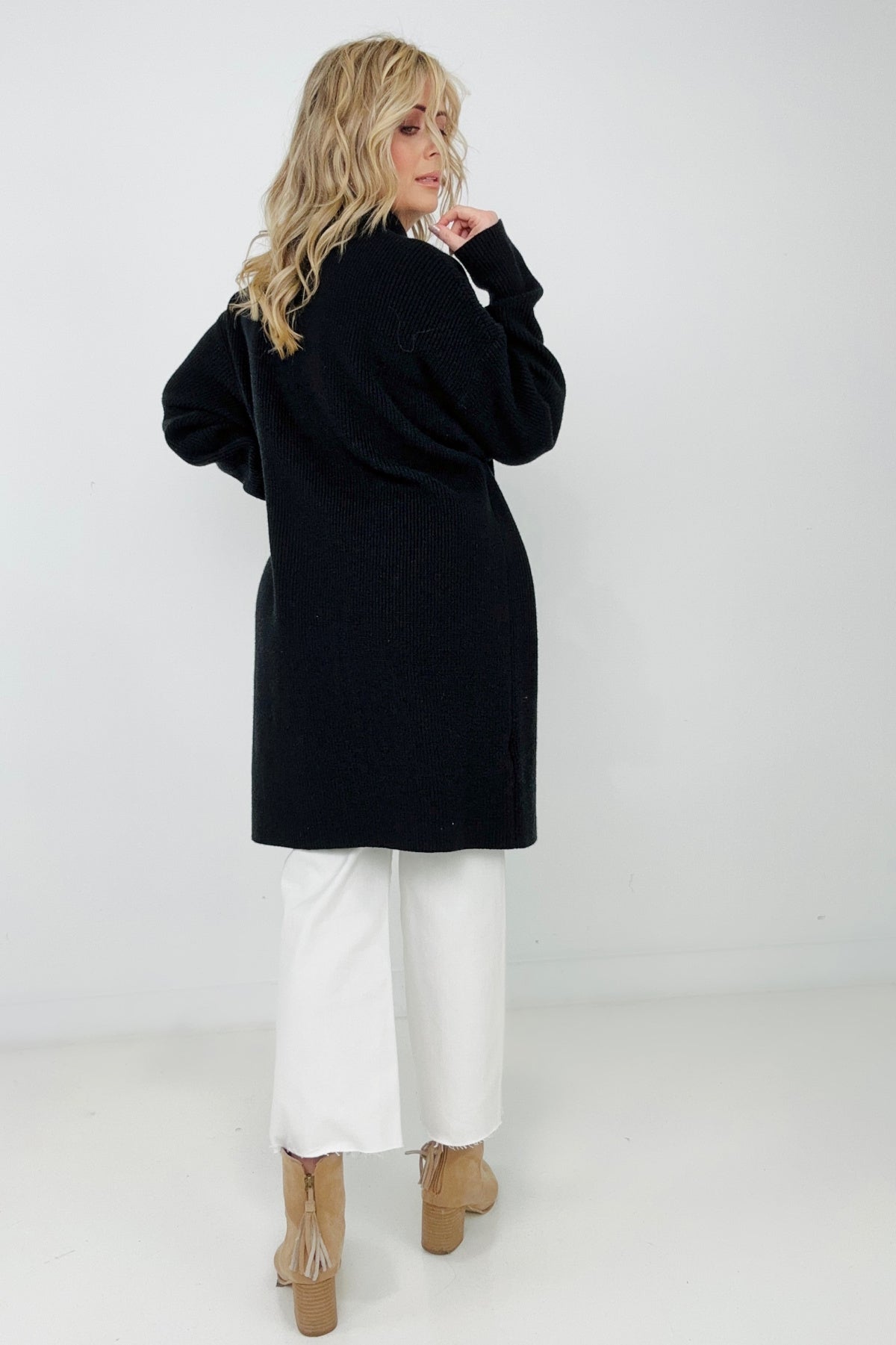 Nora Mockneck Front Slit Sweater