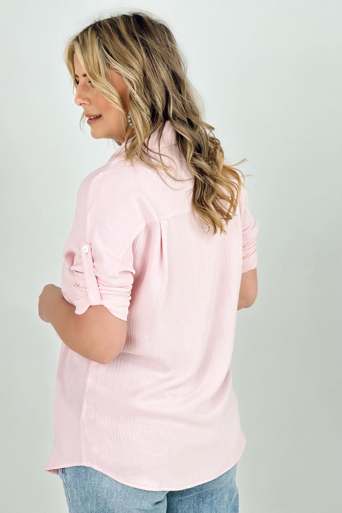 Pink is My Jam Button Down Blouse