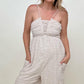 Sleeveless Halter Tie Back Woven Jumpsuit