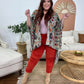 Easel Scarf Printed Rayon Crepon Kimono