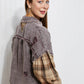 SIZE SMALL In The Twilight Plaid Shacket