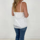 Swiss Dot Adjustable Strap Cami