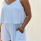 Let It Happen Striped Romper in Cobalt Blue