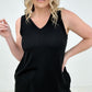Blumin Apparel Sleeveless V-Neck Tank Top