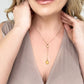 Melania Clara Crystal Y Necklace