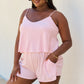 Let It Happen Striped Romper in Pink