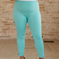 Magic Ankle Crop Skinny Pants in Aqua