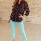 Magic Ankle Crop Skinny Pants in Aqua